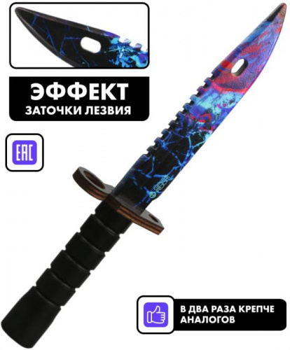 Макет ножа Штык-нож фанера М9 V2 6 мм Дрожь Shiver 00809