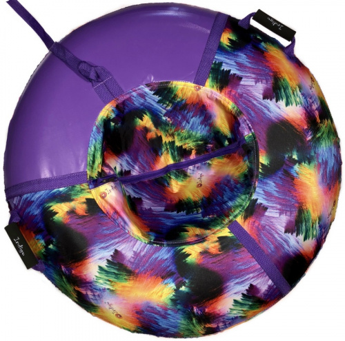 Ватрушка 60 см Северное сияние фиолетовый/розовый SM-251 24219 фото 4 Ватрушка 60 см Северное сияние фиолетовый/розовый SM-251 24219 фото 4