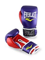 Перчатки боксерские 10 унц Everlast фиолетово-красные 03095