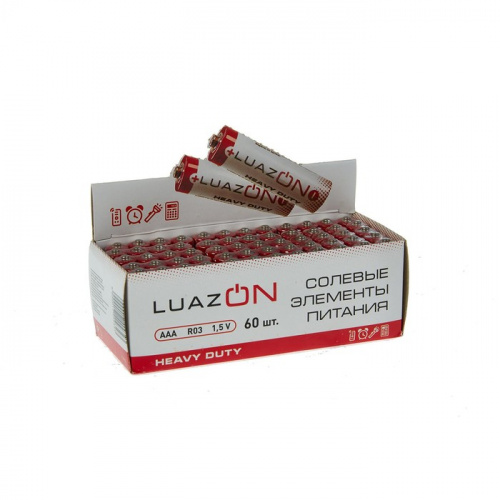 Батарейка AAA 4 шт R03 Luazon 1740934 фото 9