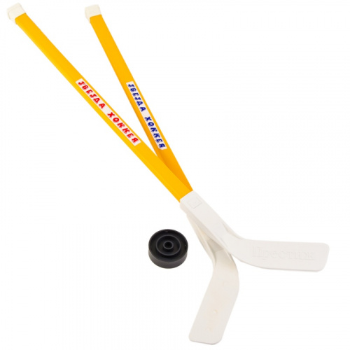 Клюшка 2 шт + шайба 88 см Звезда хоккея Престиж 012 50284 Клюшка 2 шт + шайба 88 см Звезда хоккея Престиж 012 50284