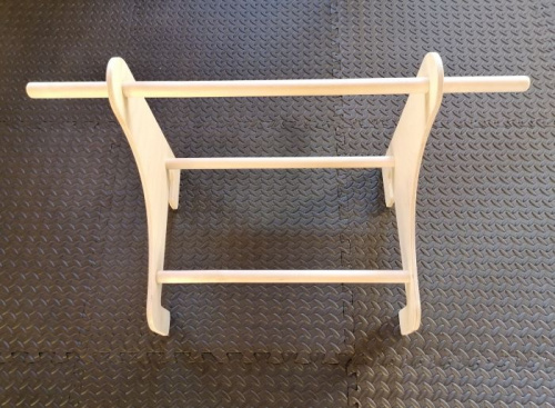 Турник навесной деревянный с широким хватом 43 см для шведской стенки 996043 фото 4