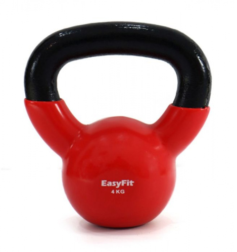 Гиря 04 кг красная обрезиненная 04003 Гиря 04 кг красная обрезиненная 04003