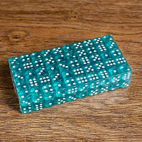 Зары (кубики игральные) 1,5х1,5 см зеленые 1175891
