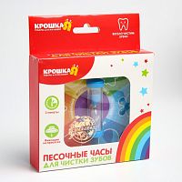 Часы песочные на 03 мин на присоске детские Цветок 4615116