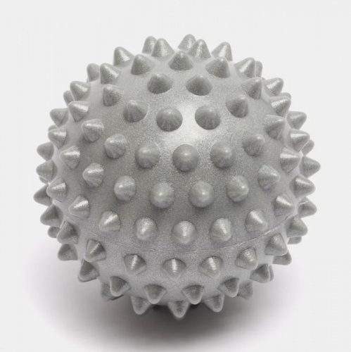 Мяч массажный 06,8 см очень твердый серый мфр 06107