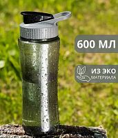 Бутылка для воды 600 мл ВоДжим прозрачная темная 996089