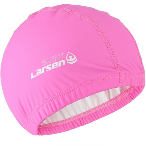 Шапочка для плавания PU Coated Larsen Swim PU115 розовая 369125