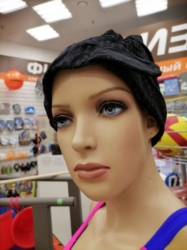 Шапочка для плавания Lyc на липучке с драпировкой цвета микс 01003