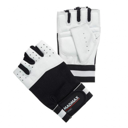 Перчатки мужские M Clasic MFG248 белый/черный MadMax 997214