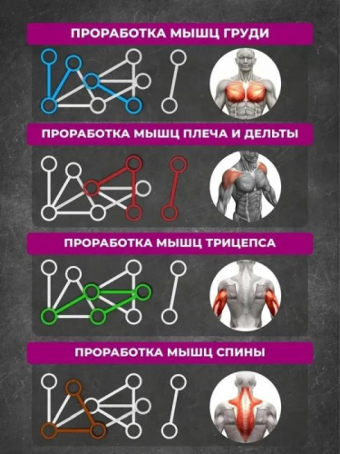 Упоры для отжиманий (платформа) 76 см принт девушки 997083 фото 2