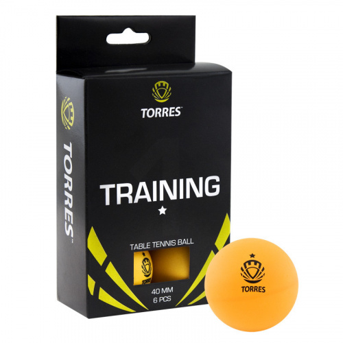 Мячик для пинг-понга 1* - 1 шт оранж Torres Training фото 2