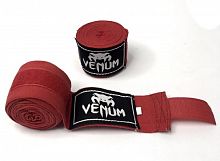 Бинты боксерские 4 м х/б + эластан красный 01198 Venum