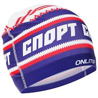 Шапочка для плавания Lycra Спорт (совок) сине-красно-белая 5089122