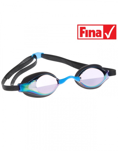 Очки для плавания стартовые Record breaker rainbow Black
