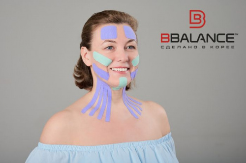 Тейп BBalance мятный 2,5 м х 5 см для лица Super Soft 998164 фото 3
