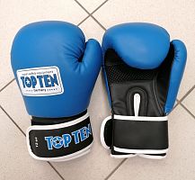 Перчатки боксерские 12 унц Top Ten синий-черный 00743