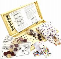 Нарды+шашки+лото+карты 40х21х5 см 4 в 1 ШК-16