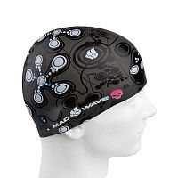Шапочка для плавания Melancholic Silicone Printed черный
