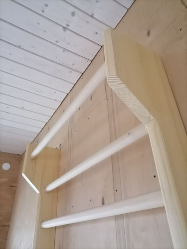 Шведская стенка деревянная 3,0 х 1,0 м с турником 995481 фото 2