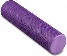 Ролик массажный для йоги 60*15 см фиолетовый цельный IN022