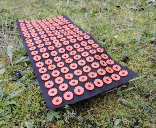 Аппликатор игольчатый (коврик) 260х560 мм черно-оранжевый 995894