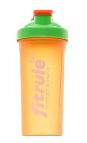 Шейкер 600 мл FitRule оранжево-зеленый 995615