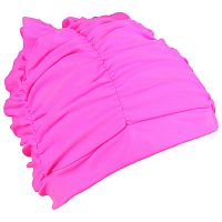 Шапочка для плавания для душа (с драпировкой) Lycra розовый 3285670