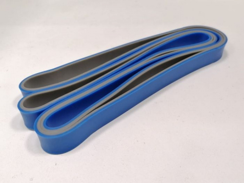 Эспандер-кольцо замкнутое 2,08м х 4,5мм х 2,1см сине-серый 27 кг "Растяжка" 995946