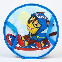 Санки-ледянки Сидушка мягкая "Щенячий патруль" 35 см синяя на сноуборде 7044715