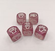 Зары (кубики игральные) 2,0х2,0 см нейрокубик пластик розовый 995805