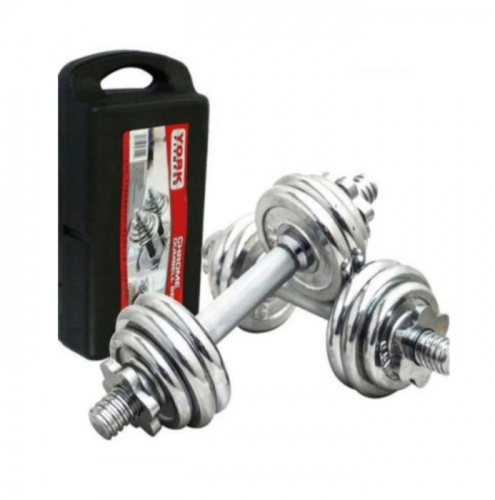 Набор гантелей 2 * 10 кг (хром) 02437 фото 2