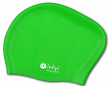 Шапочка для плавания SC 800/811 для длин.волос Салатовый Indigo силикон 01019