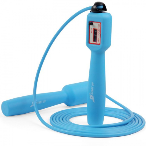 Скакалка со счетчиком 2,75 м ПВХ шнур голубые ручки Start UP NT18031 356180