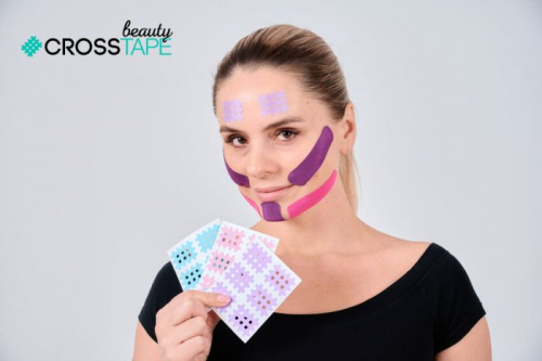 Тейп BBalance бежевый (кросс тейп) Cross Pack Beauty (A-63шт, B-42шт, C-12шт) 998341  фото 2