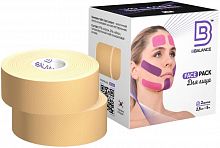 Тейп BBalance бежевый 2,5 м х 5 см х 2 рул хлопок, для лица BB Face Pack 998706