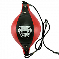 Груша боксерская на растяжках Venum красно-черная  00726
