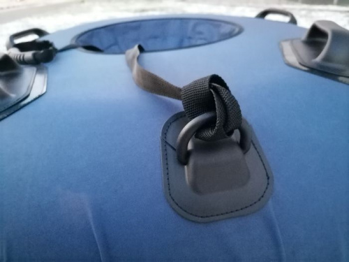 Ватрушка 115 см 115х100 см с 4 ручками Король Горок Ф6 синяя без внешнего шва 996758 фото 2