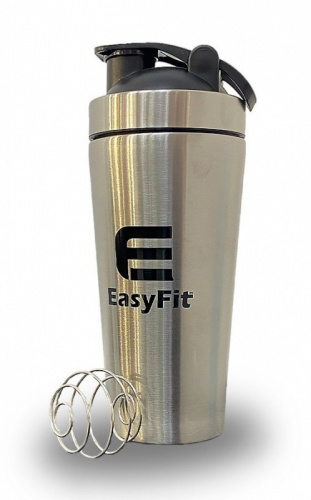 Шейкер 739 мл EasyFit металл хром 03552