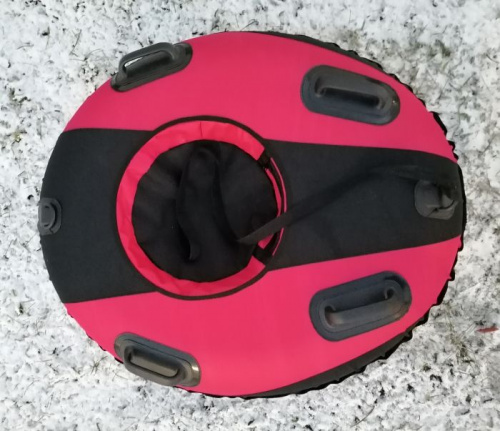 Ватрушка 115 см 115х100 см с 4 ручками Король Горок Ф8 черный-красный-черный 996760 фото 4 Ватрушка 115 см 115х100 см с 4 ручками Король Горок Ф8 черный-красный-черный 996760 фото 4