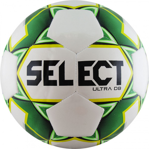 Мяч футбольный №5 Select Ultra DB бел-зел-желт-черн 810218-004