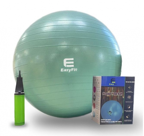 Мяч фитнес 65 см бирюзовый EasyFit 03444