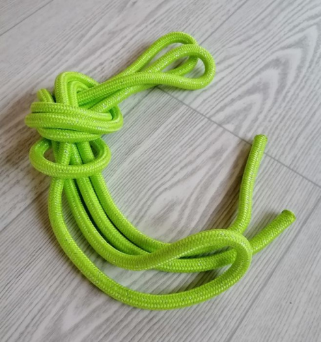 Скакалка 3 м гимнастическая с люрексом мягкая салатовый 998036 Скакалка 3 м гимнастическая с люрексом мягкая салатовый 998036