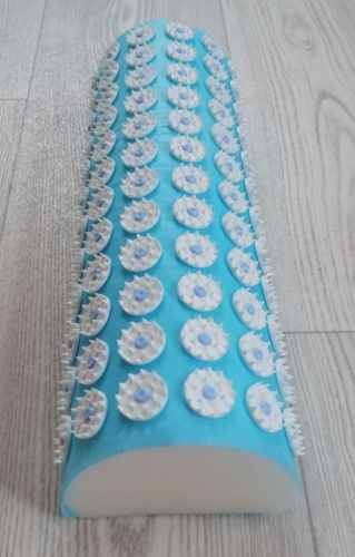 Аппликатор игольчатый (валик) 130х380 мм универсальный голубой 998270 фото 2