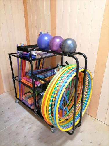 Тележка со снарядами (металл) 182 предмета 127x65x110 см.995310 фото 5