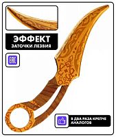 Макет ножа Клык Fang фанера 6 мм Aureate Золотистый Standoff 00725