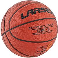 Мяч баскетбольный №3 резина оранжевый (темный) Larsen RBF-3 356923