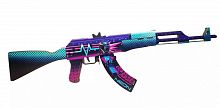 Макет автомата дерево АК-47 Неоновый гонщик Neon racer CS GO 998525