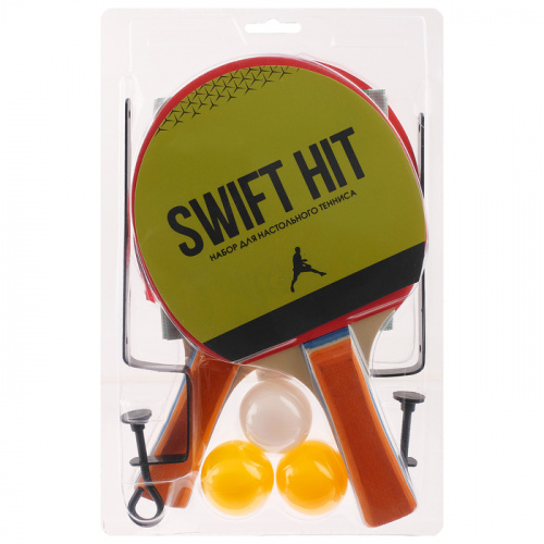 Набор для пинг-понга 2 ракетки + мячи + сетка Swift Hit Россия 848719 фото 2