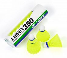 Волан нейлон 1 шт желтый Lonex 350 (6 шт/уп) 996236